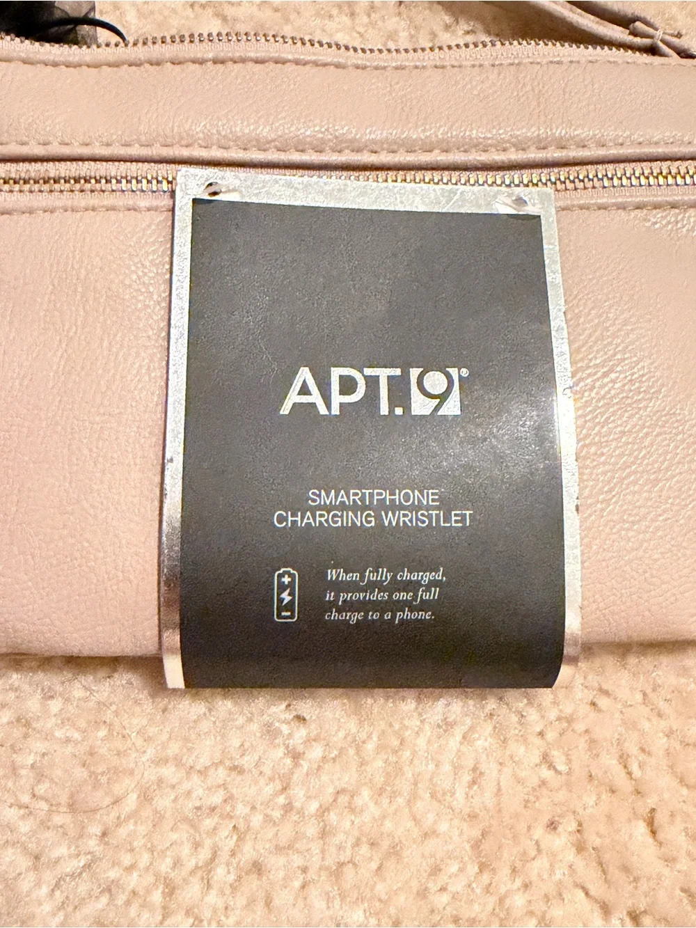 APT. 9 Beige Smartphone Charging Wristlet
